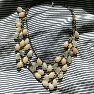 Anthropologie Jewelry - Anthropologie crystal and peach necklace Anthropologie Jewelry - Anthropologie crystal and peach necklace